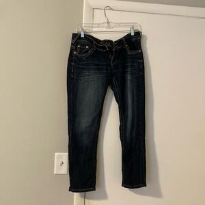 Dark blue kapri jeans. Rue21